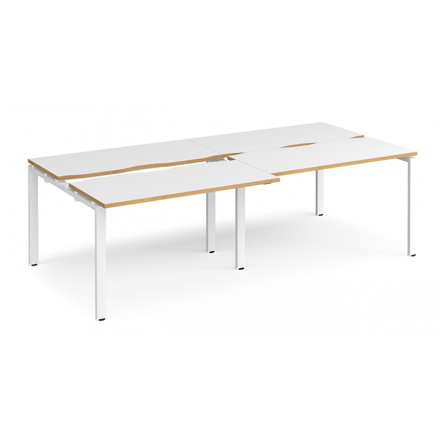 Adapt 1200mm Deep Sliding Top Double Back to Back Bench Desk